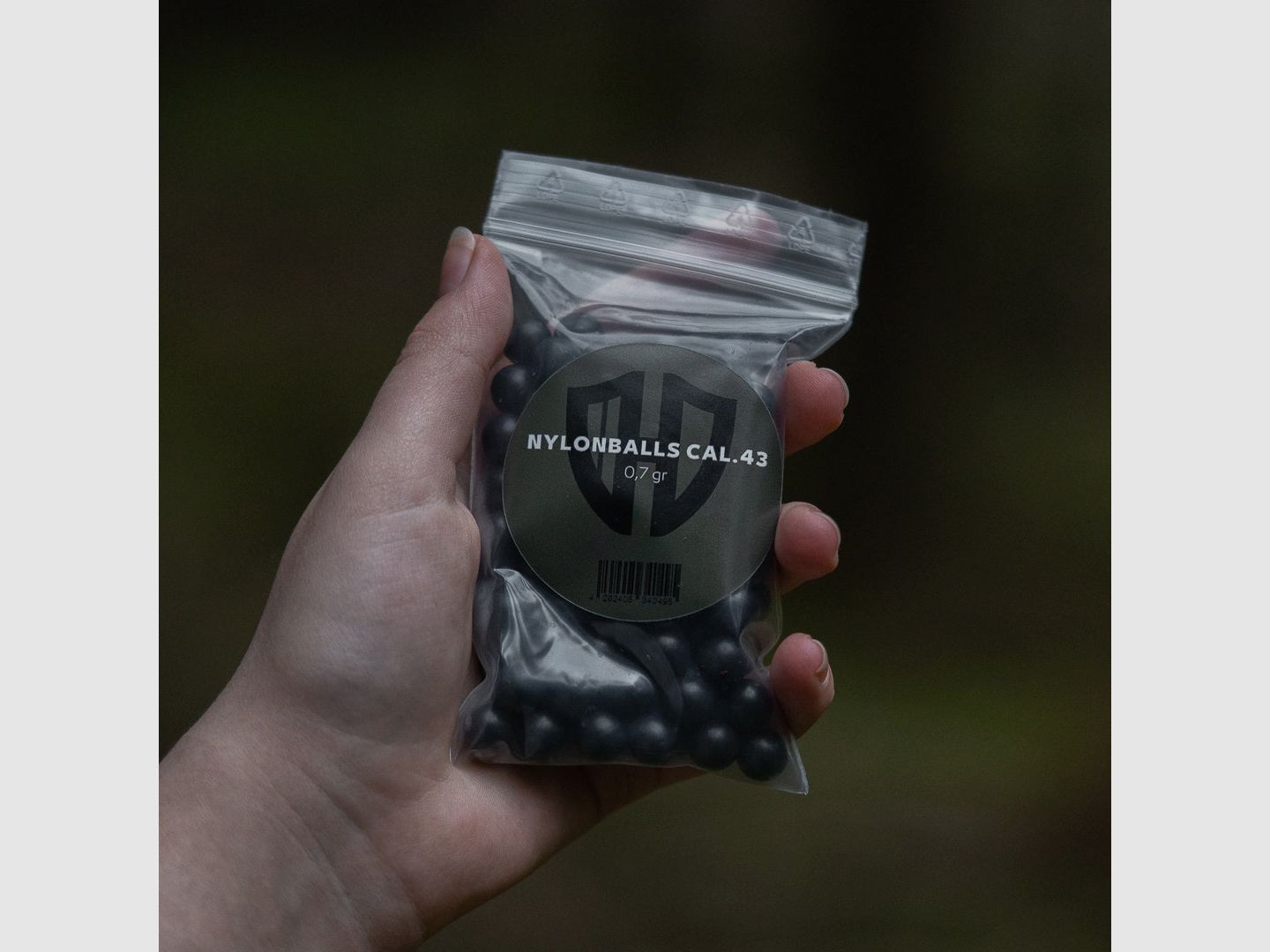 50 x Nylonballs Cal.43 | Walther PPQ TPM1 | Hartkunststoff 0,8Gr. | Homedefence