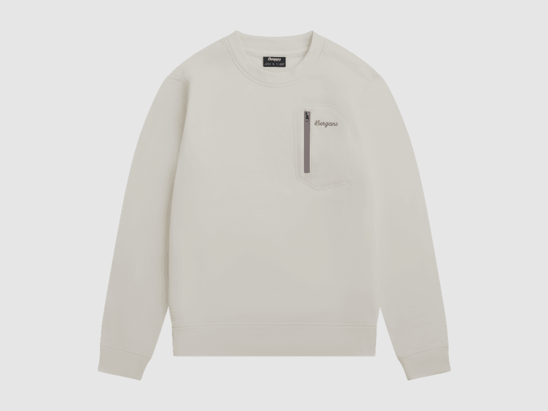 Bergans Midtli Midlayer Sweatshirt Dames Vanille Wit M