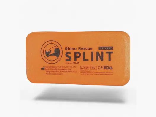 Rhino Rescue Vingersplint 9,4 cm Oranje 10 Stuks