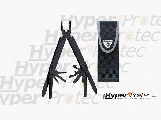 Victorinox Swiss Tool mit gezahntem Klinge schwarze Version