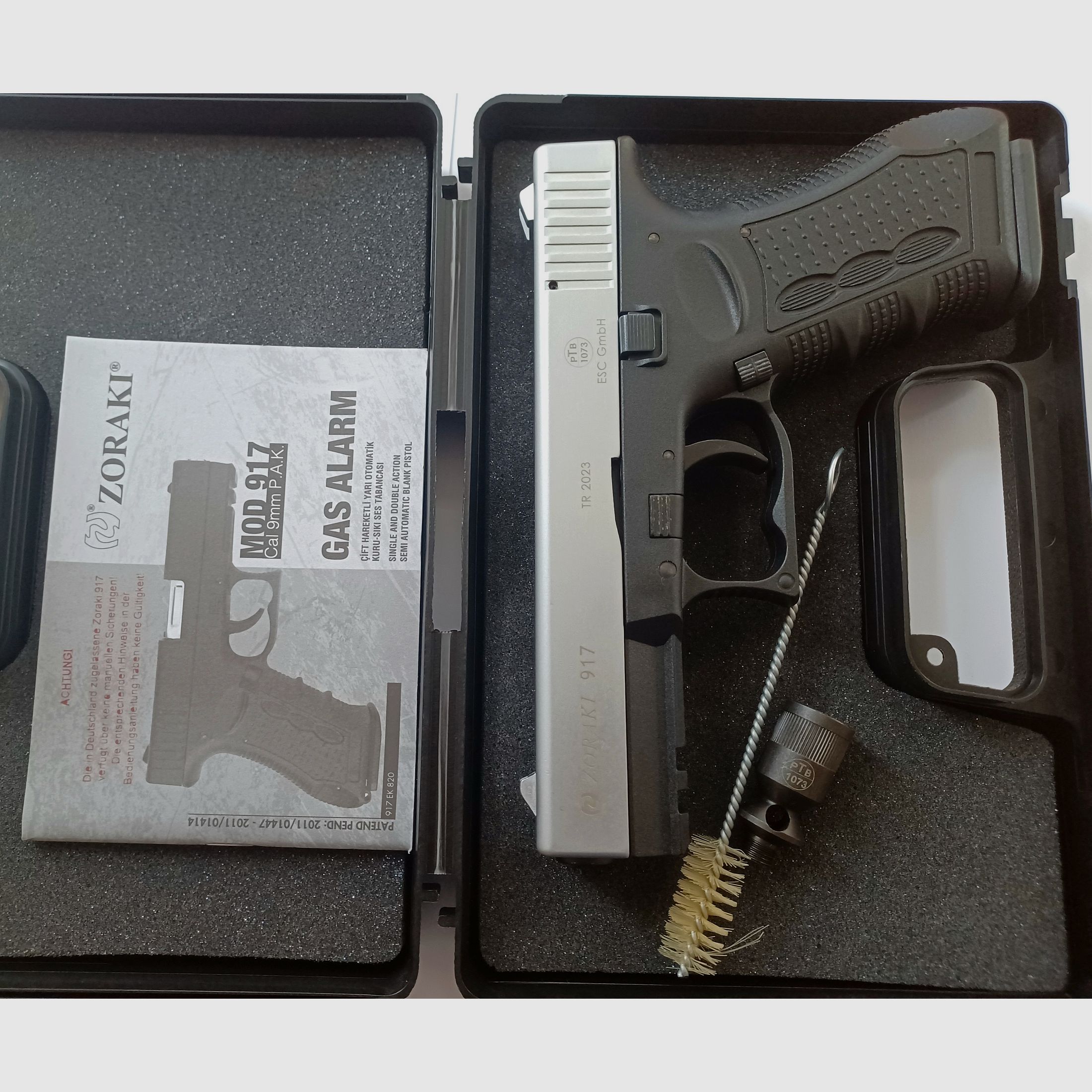 Zoraki 917 mat chrome cal. 9mm P.A.K.