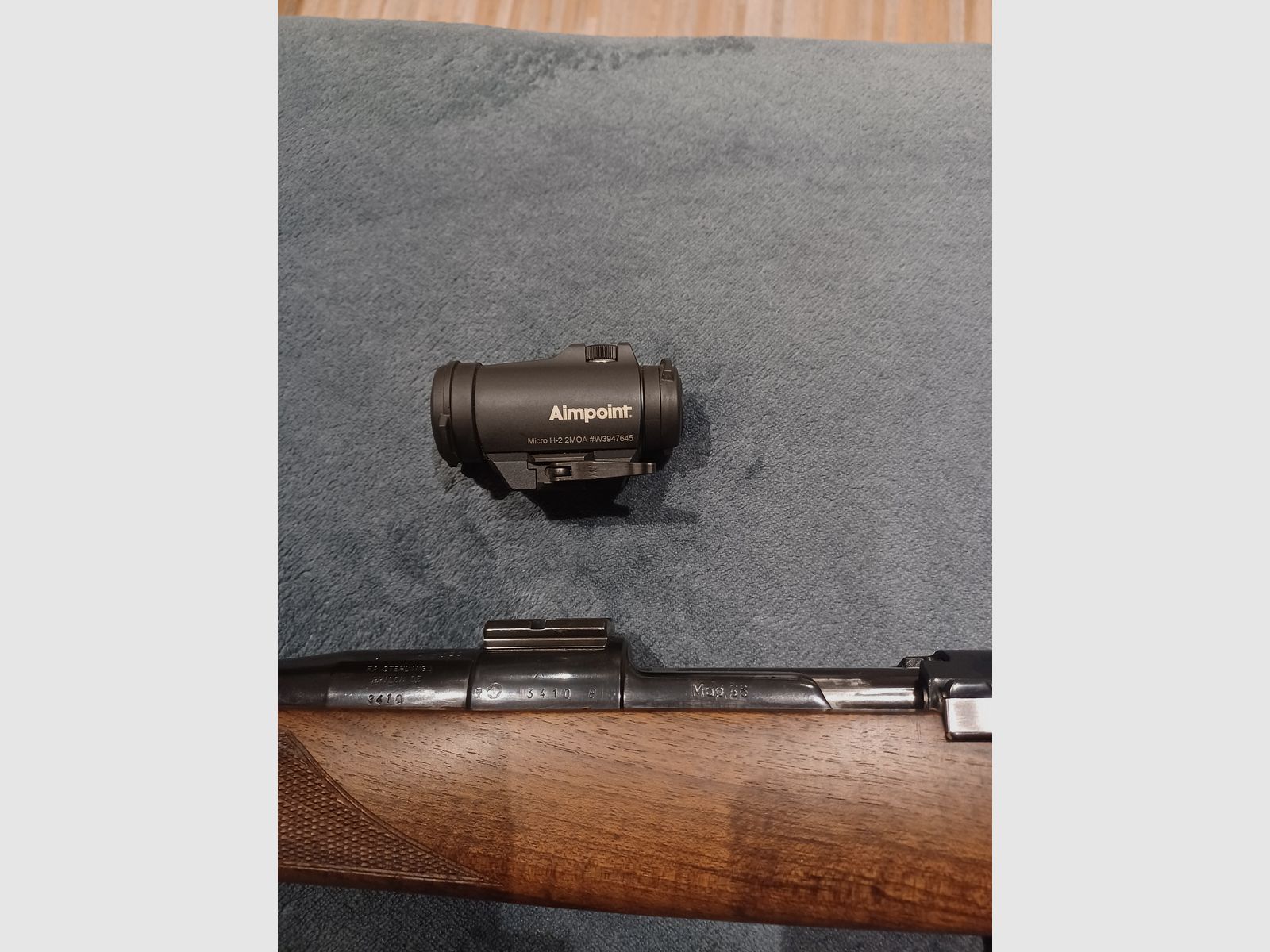 Repeater rifle mod. 98 with hole stock and Aimpoint Micro H2