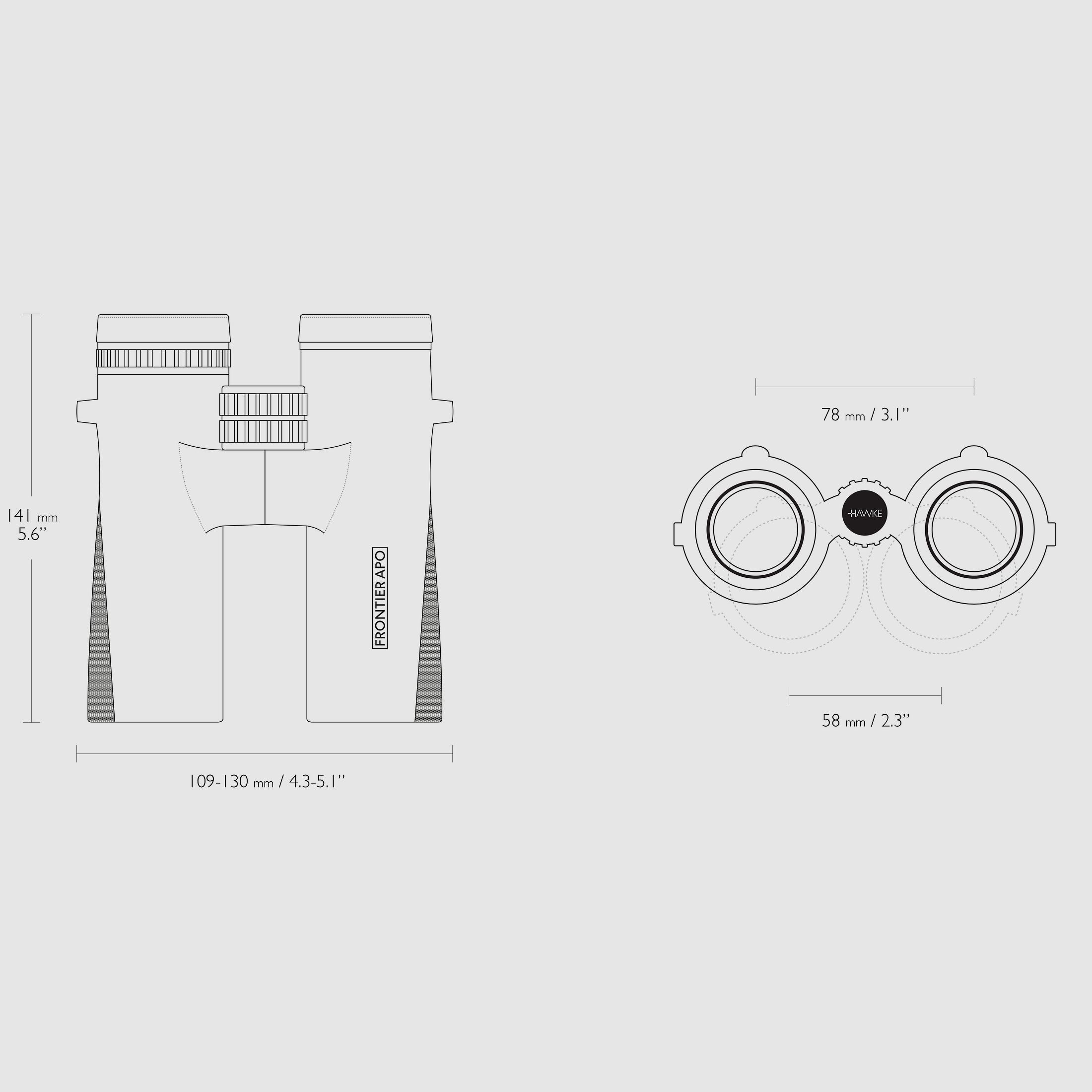 Hawke 38512 FRONTIER APO 10X42 grün