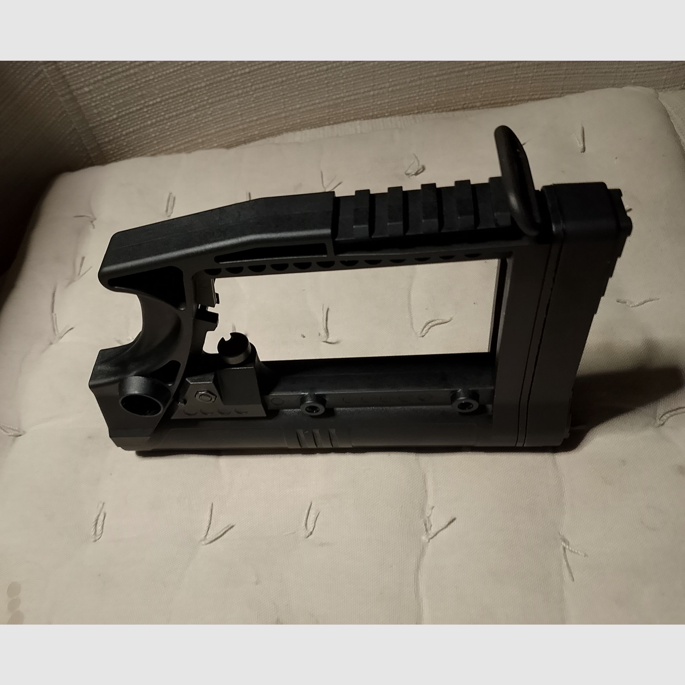 Schulterstütze Schaft AR-15 System Schubschaft verstellbar Schulterstütze Picantinny Schiene inbusschlüssel integriert 