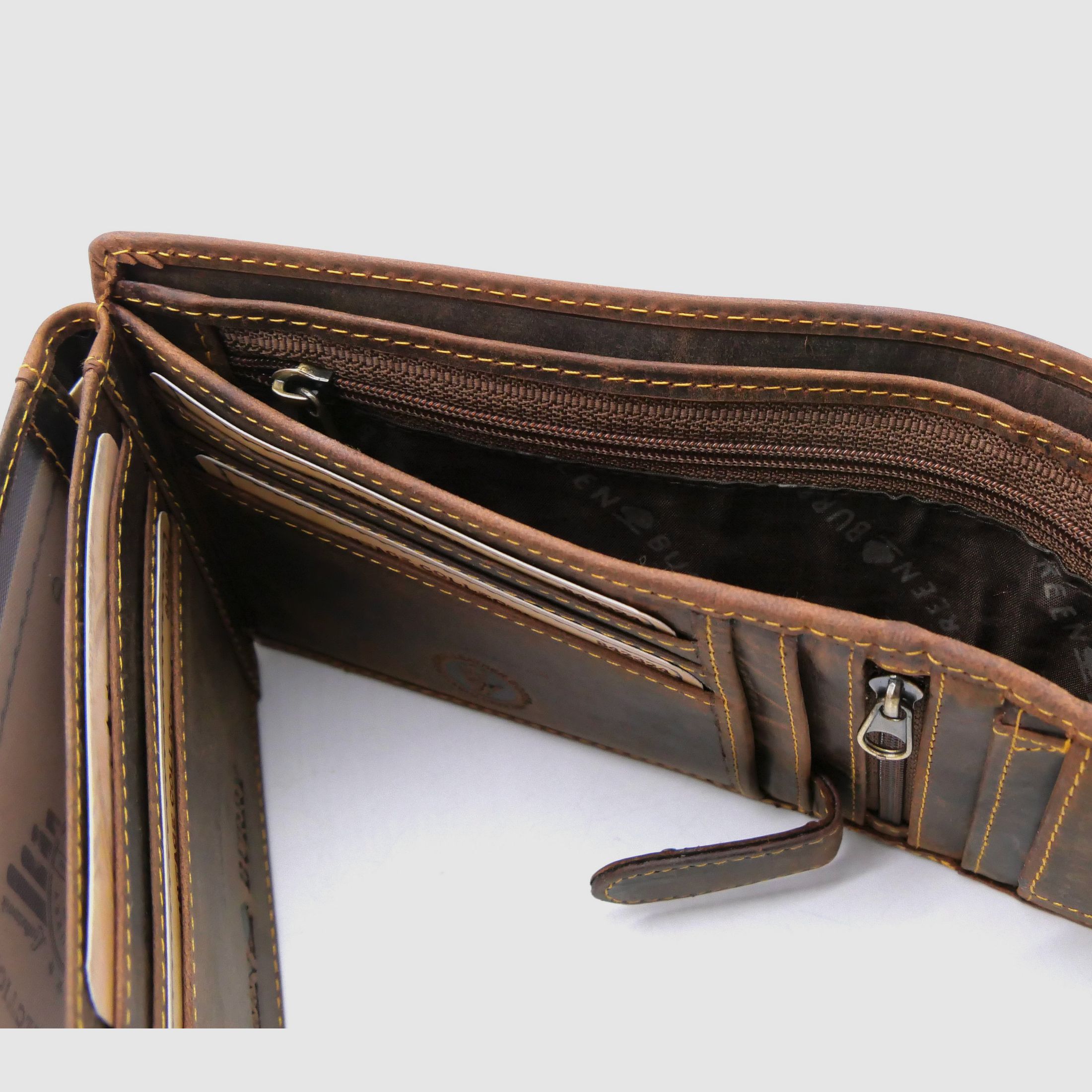 Greenburry 1796-25 Vintage Collection Leder Geldbörse Portemonnaie Save RFID