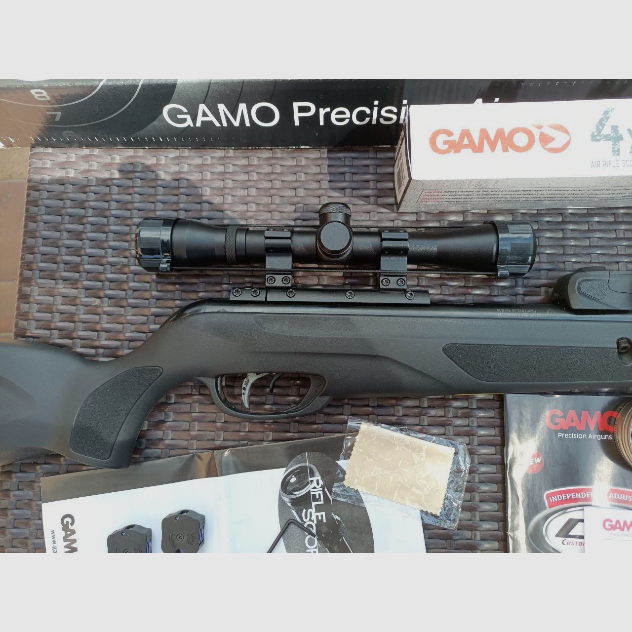 Mehrlader Luftgewehr Knicklauf Gamo Replay 10Maxxim Zielfernrohr 