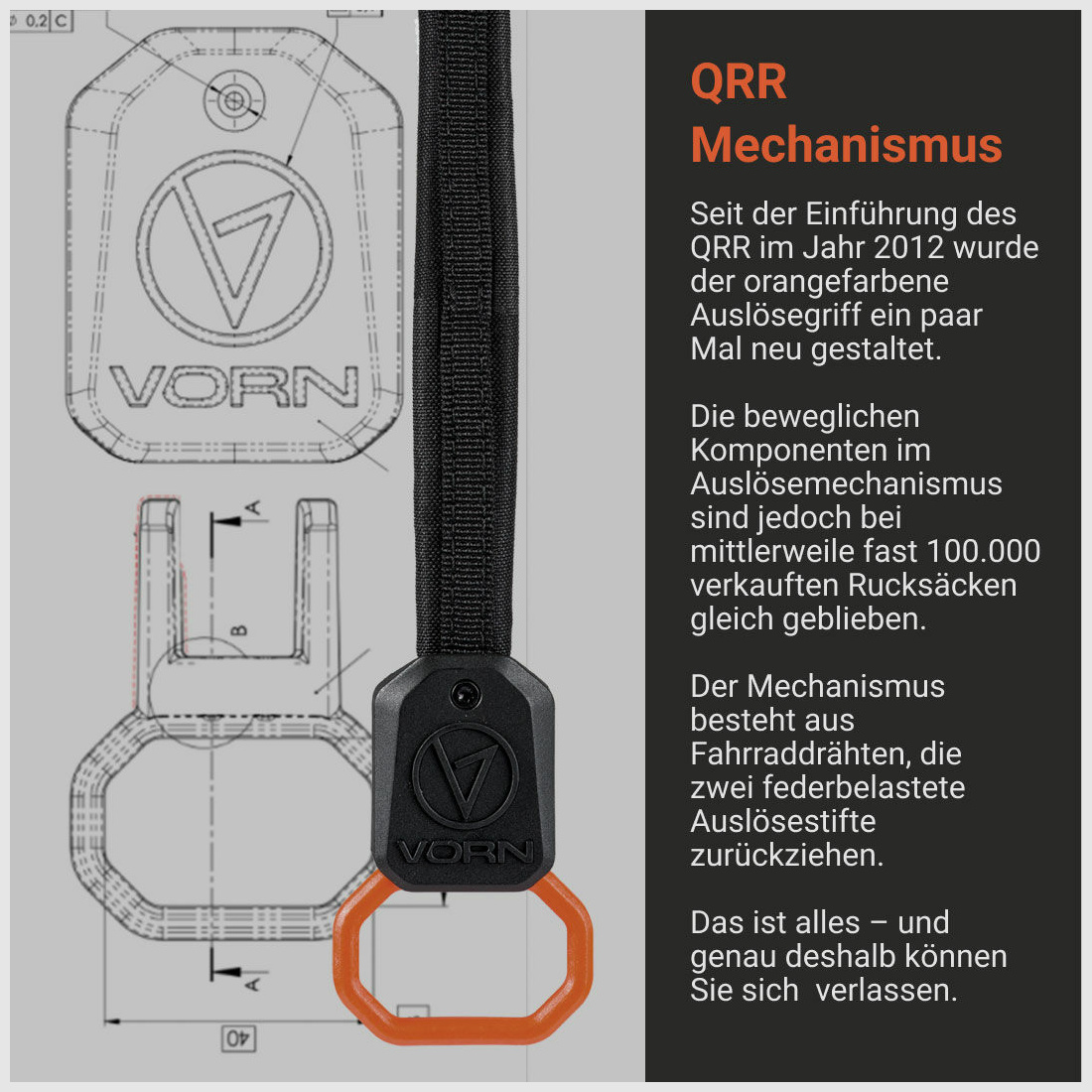 Vorn Equipment Rucksack QRR EV12 - 12 Liter