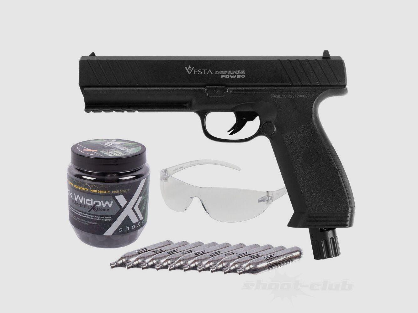 Vesta Defense	 PDW.50 + Co2 + Black Widow + Brille