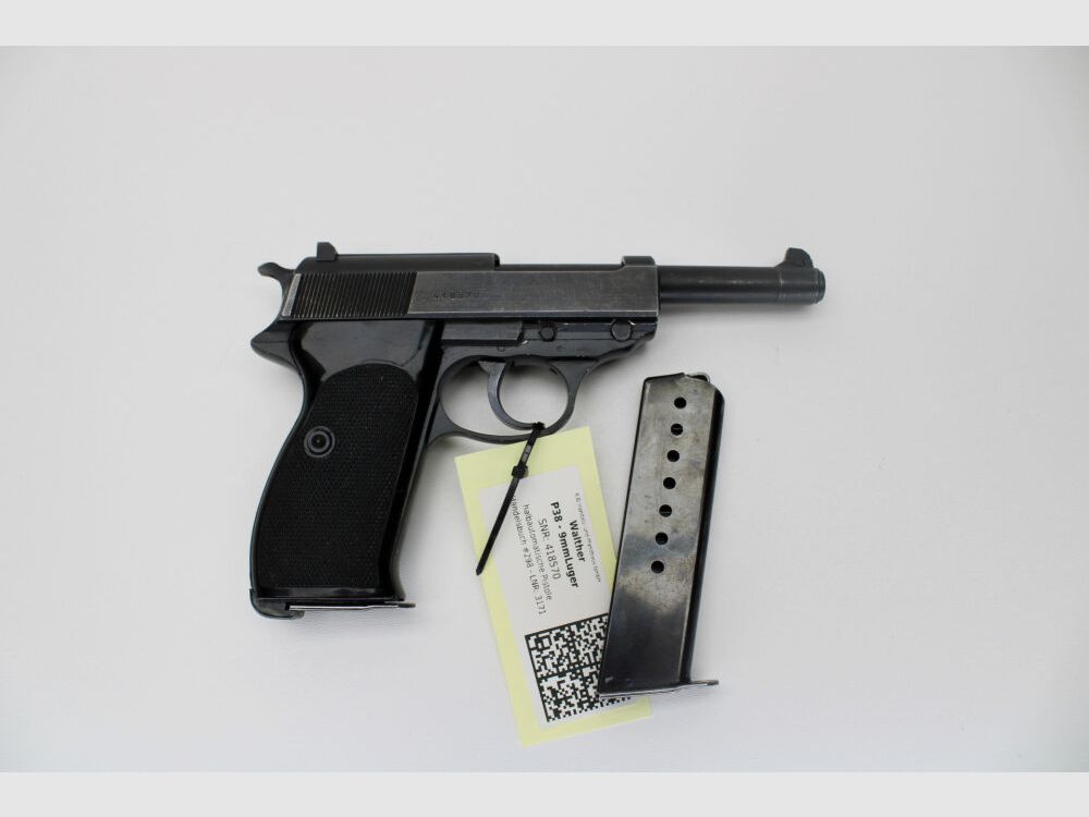 Pistole Walther P38 Kal. 9mm Luger mit 2tem Magazin 9mmLuger