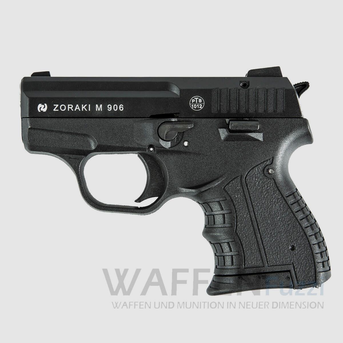 Zoraki 906 pistola a salve nera-cromo edizione speciale 9mm P.A.K.