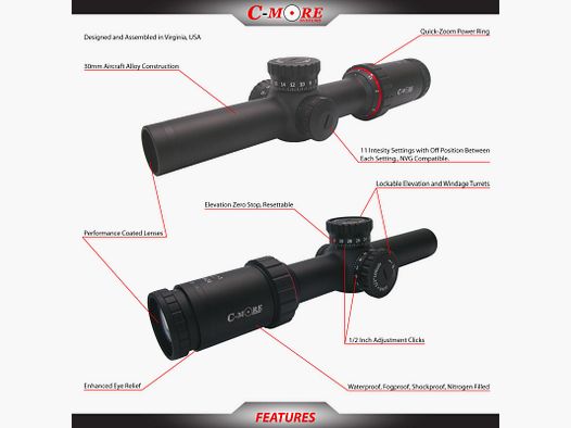 C3 Rifle Scope 1-6 2FP