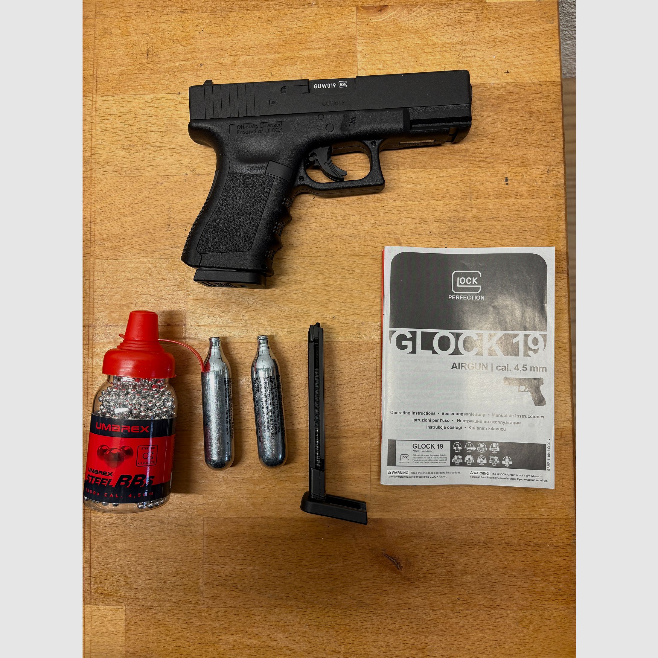 GLOCK 19 Gen4 MOS 4,5 mm (.177) BB 