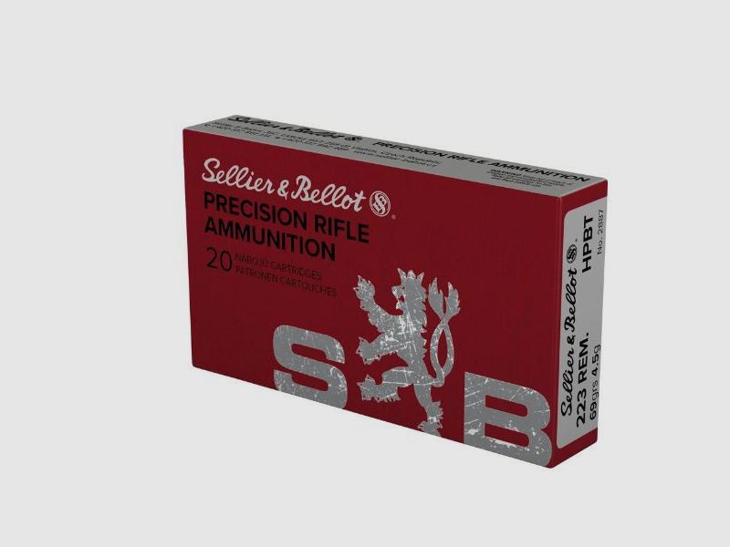 SELLIER & BELLOT .223REM - 69GRS. - HPBT - 20 PATRONI