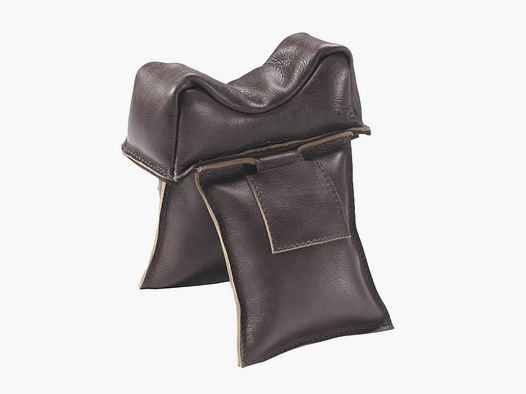 Armchair rifle rest genuine leather