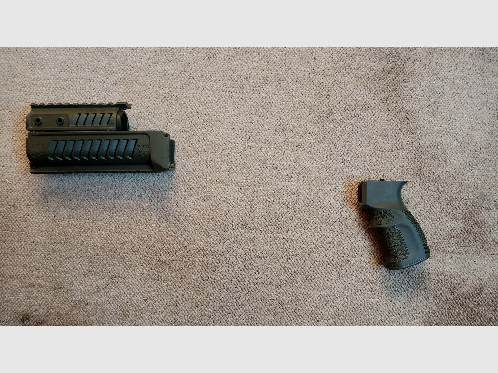 FAB Defense handguard and pistol grip OD green for AK74 / AKM / AK-100