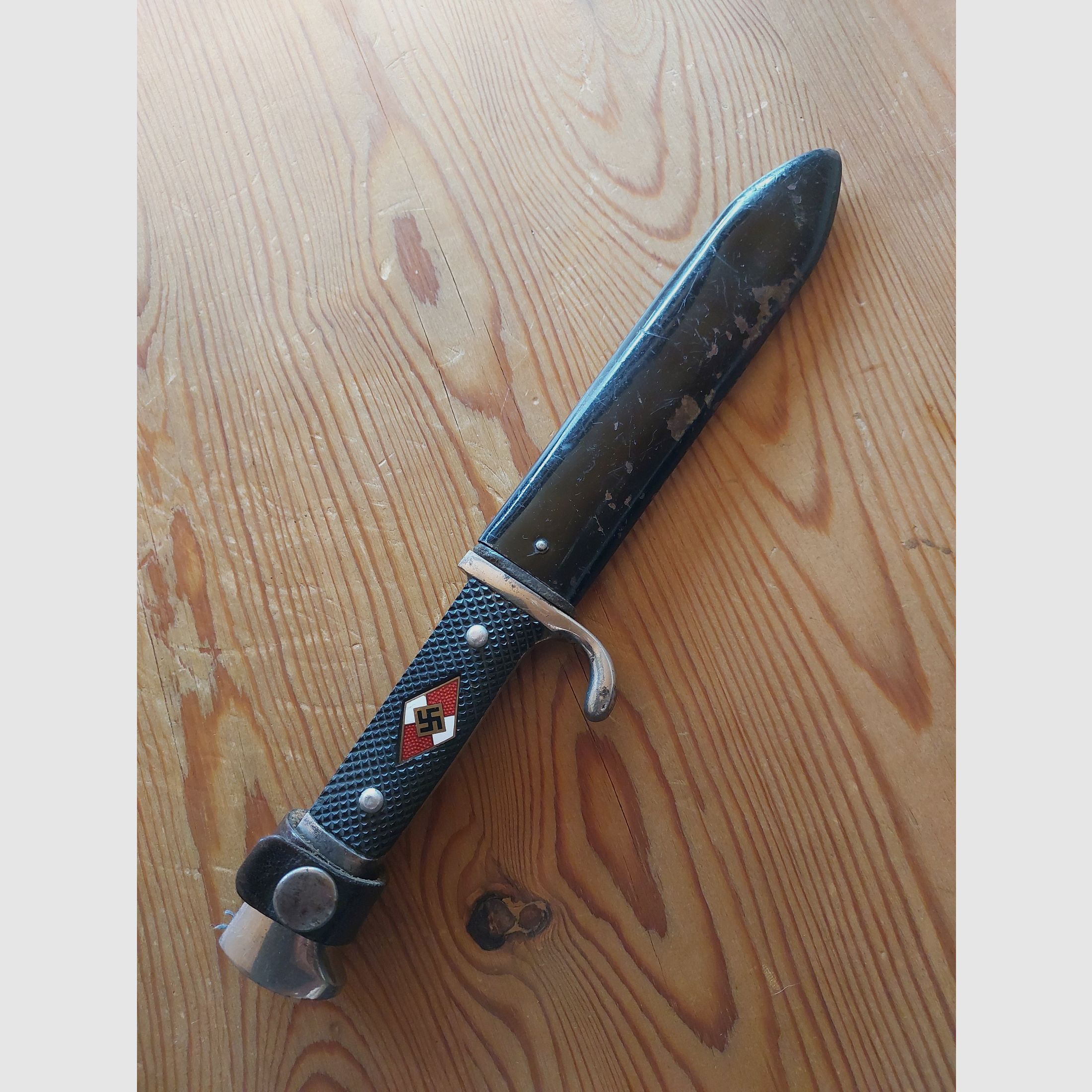 Original travel knife HJ with motto from Wk2 RZM M7/51 1938