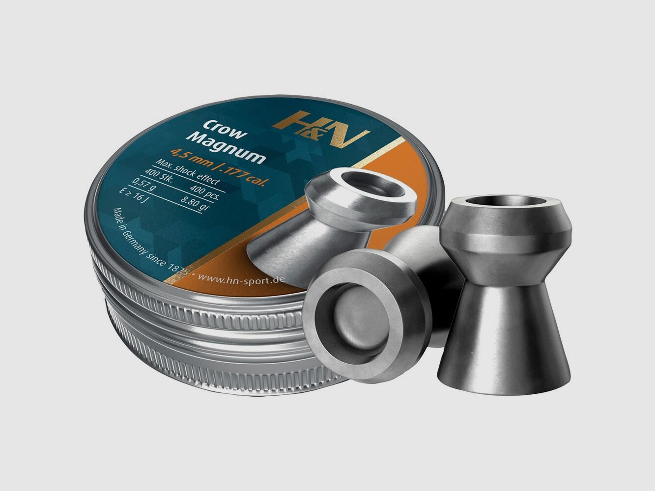 Haendler & Natermann 4.5mm Diabolo Crow Magnum 0.57g (Caliber 4.50), image 1 of 2