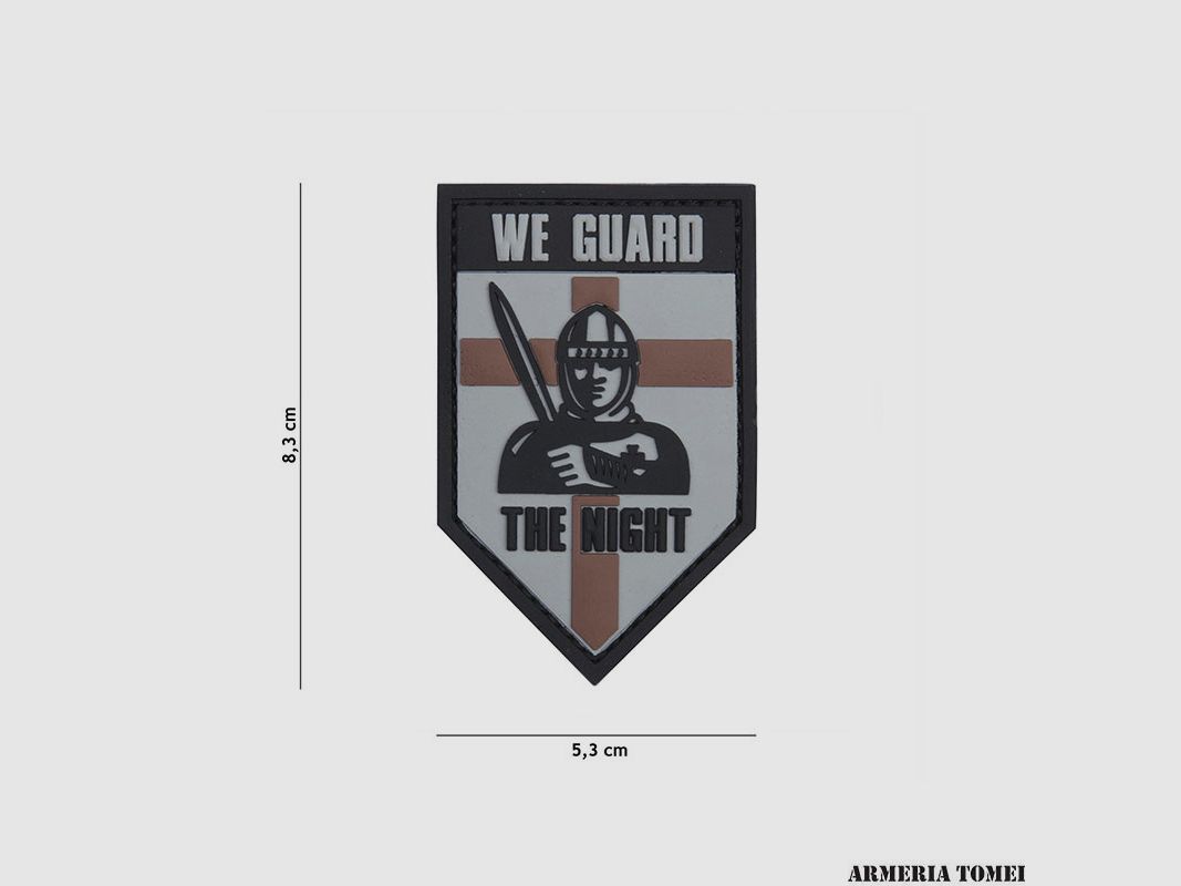 PATCH – 3D PVC WE GUARD THE NIGHT GRAY #13077
