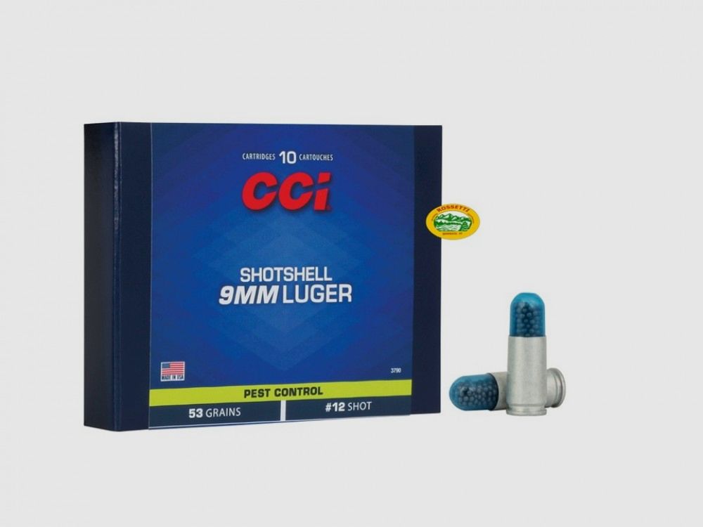 CCI Patronen für Bleischrot Kal. 9 mm LUGER