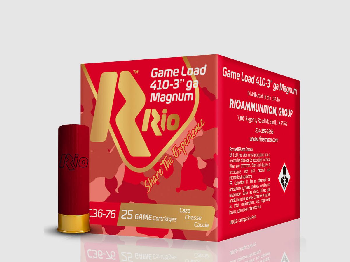 Jagdkartuschen RIO Game Load Magnum Kaliber 36 / 410