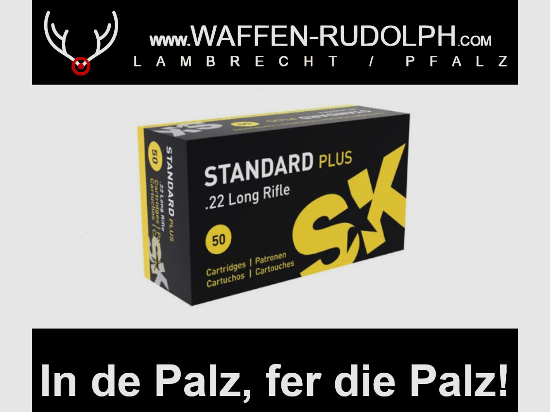SK Standard Plus .22 lr. VPE: 50 Schuss *EWB Pflichtig