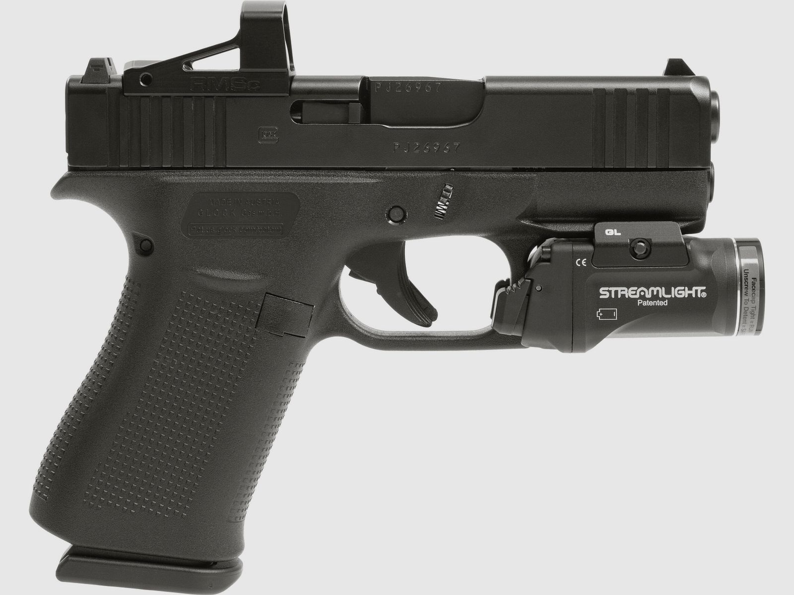 Glock 43X R/MOS/FS Streamlight+Shield Combo – 9mm Para, Bild 3 von 4