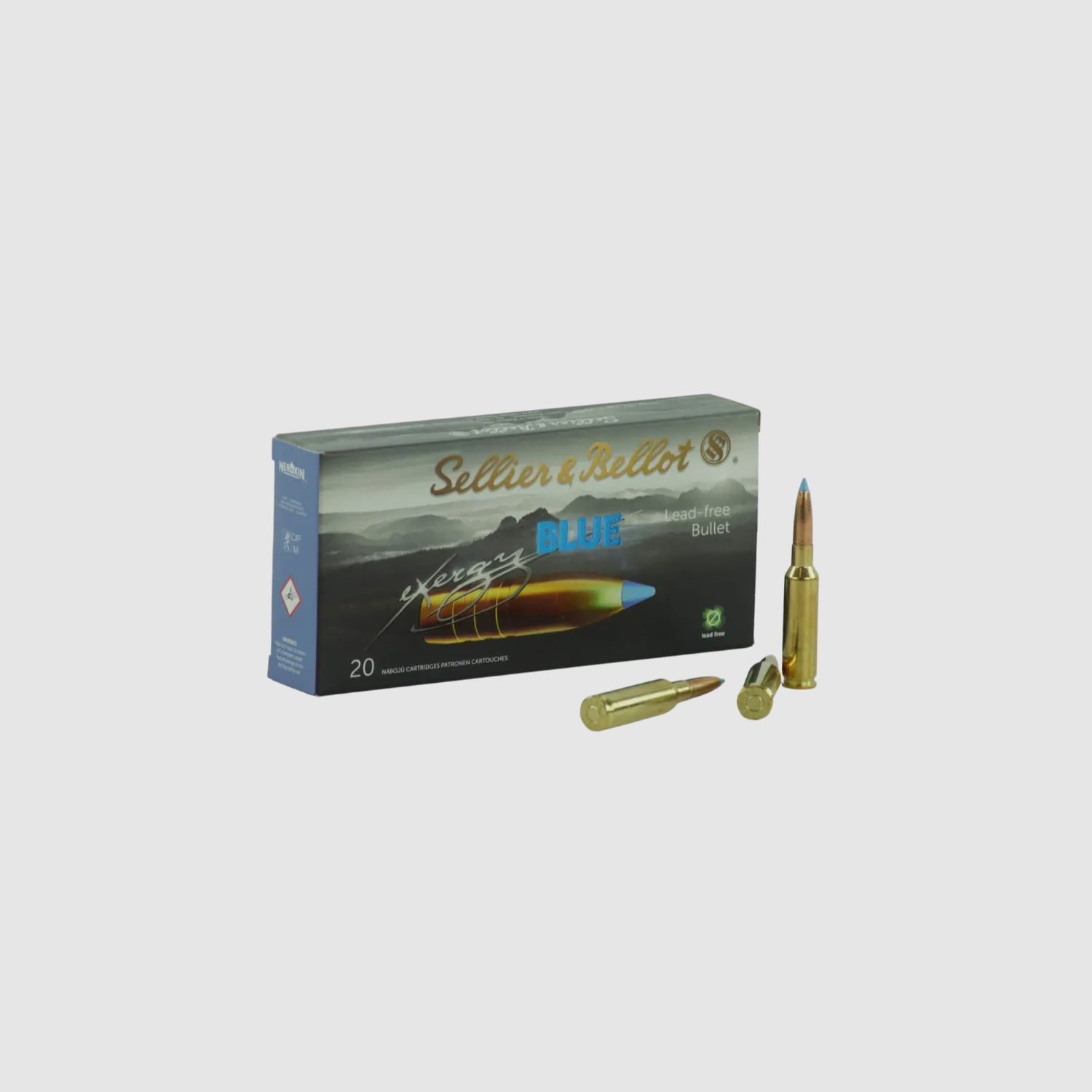 S&B 6.5 Creedmoor TXRG blue lead-free hunting cartridges 120grs