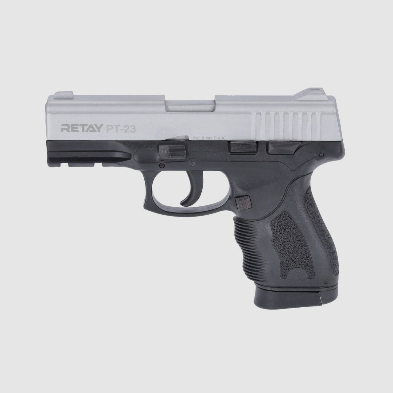 Retay PT-23 pistolet à blanc 9 mm P.A.K. nickel
