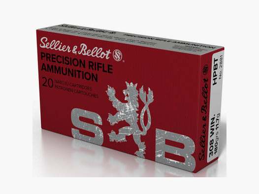 308 Winchester S&B HPBT OTM 180gr VE20