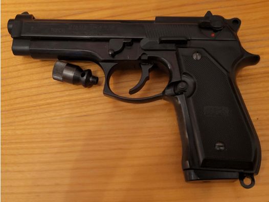 Reck Miami 92F PTB 488 pistola a salve nel calibro 9 mm P.A.K. (PTB 488) inclusa la valigetta Reck