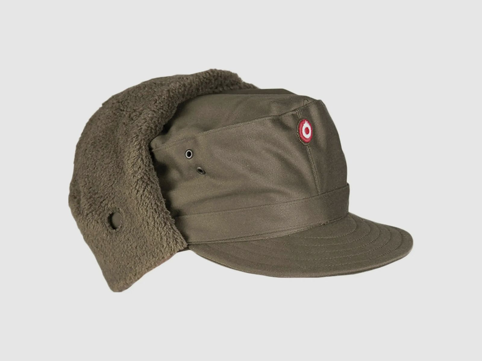 Österreichisches Bundesheer Österreichisches Bundesheer ÖBH Wintermütze mit Plüsch oliv neuwertig - 57
