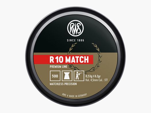 RWS R10 MATCH 4,51mm 0,53g BTE500 CTN5000