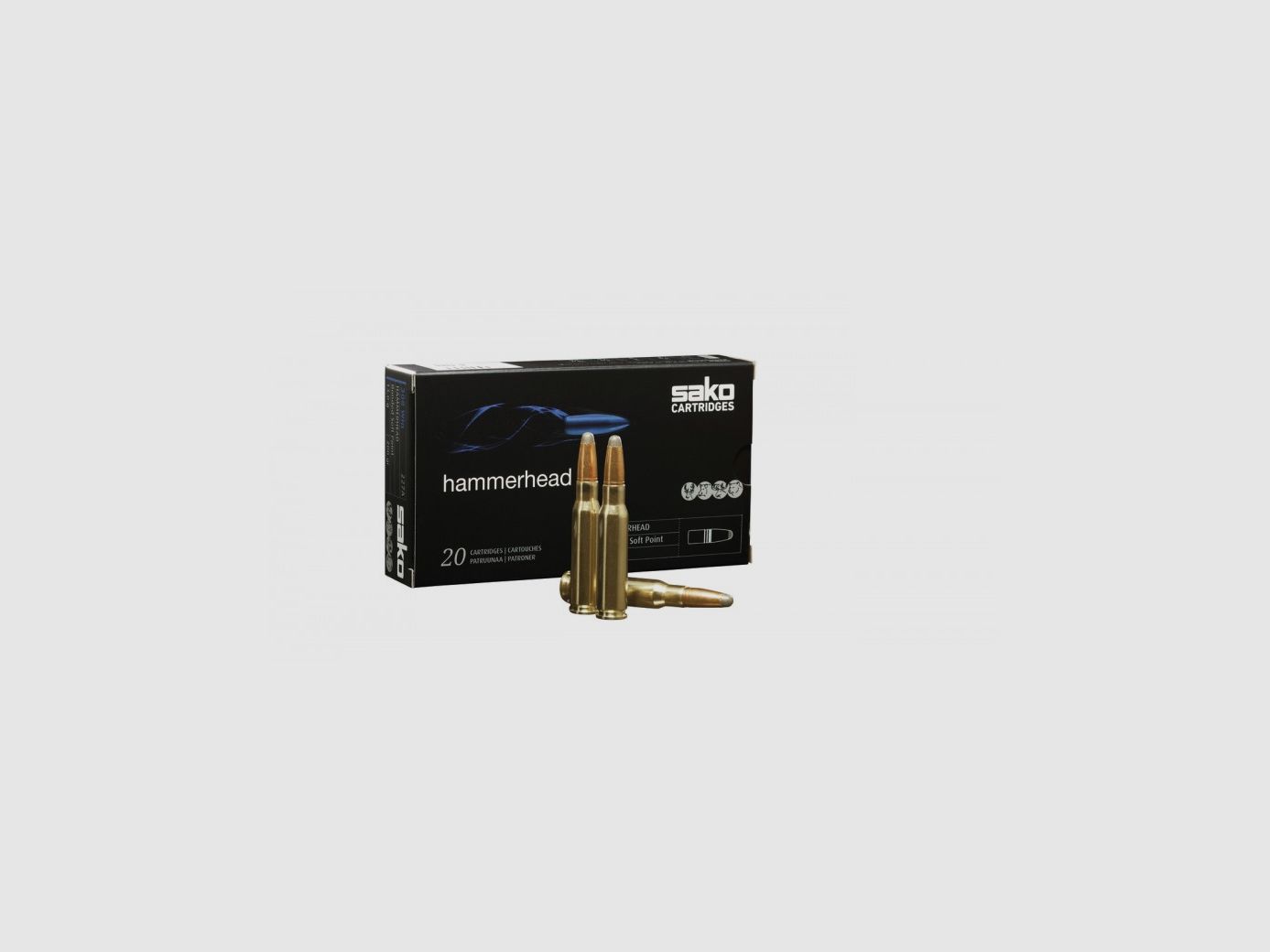 Cartucho Sako Cal.308Win Hammerhead SP 11.7G 180GR