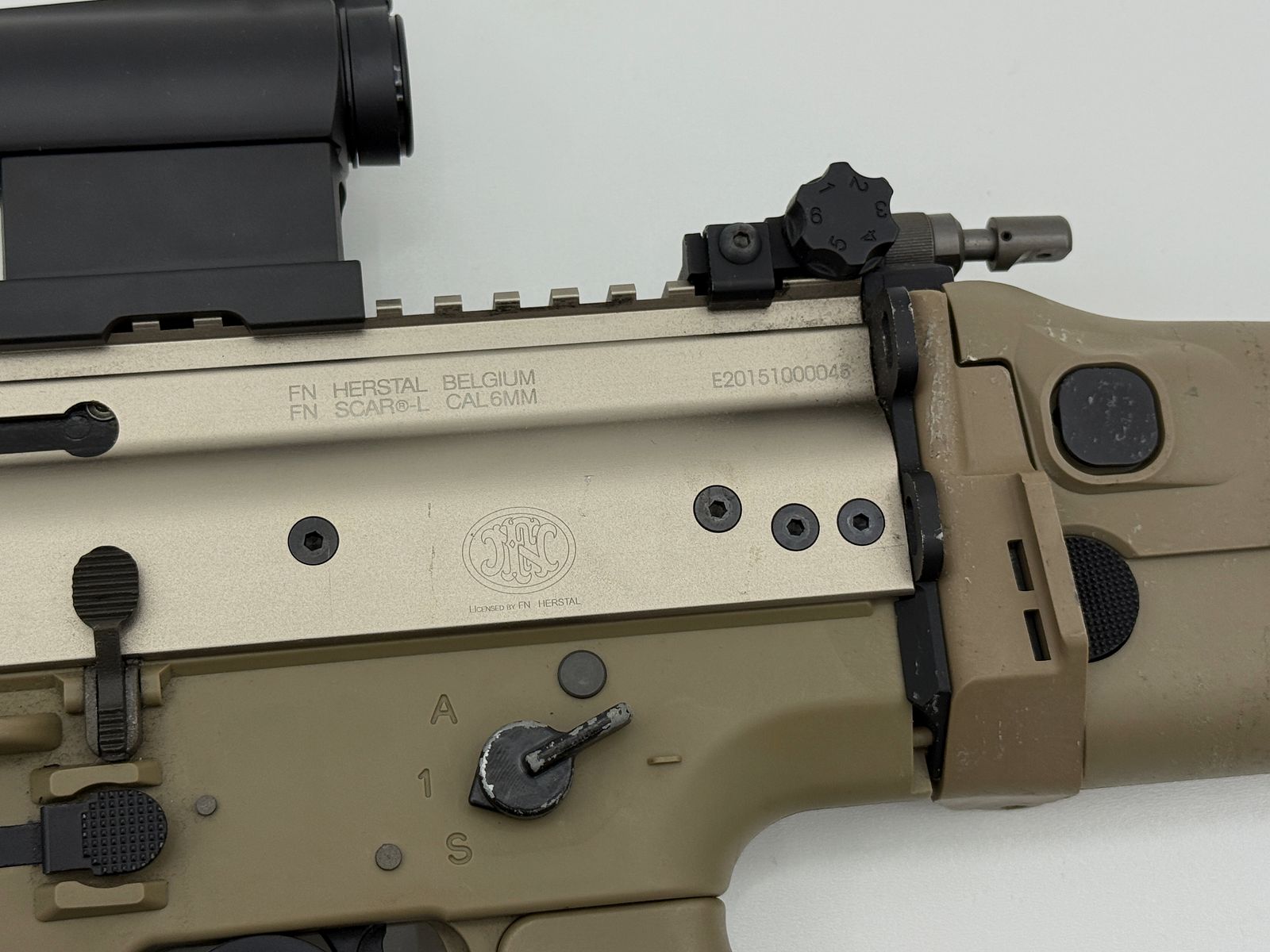WE / Cybergun SCAR-L GBB Airsoft-Gewehr – Gas-Blow-Back – gebruikt – met accessoires