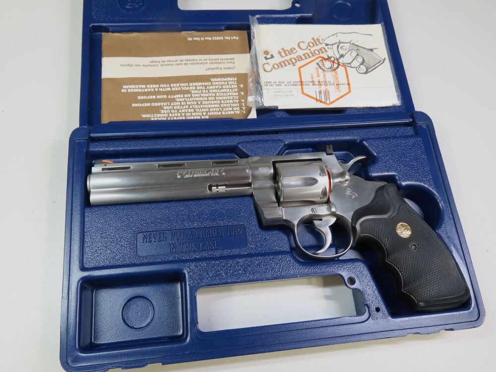 Colt Python 6-Zoll Stainless "Sammlerzustand"!