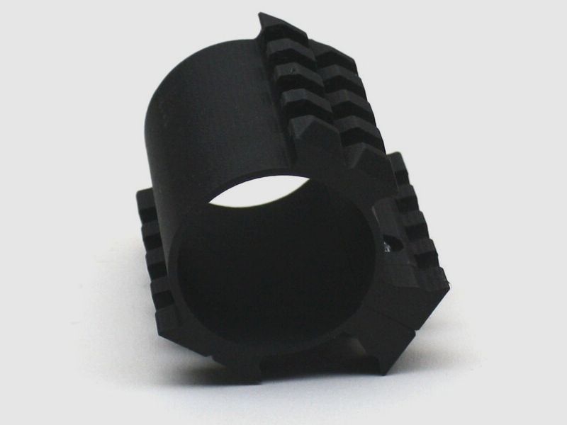 Carbon Bottle Clamp 50mm mit drei Picatinny-Schienen für die FX Dreamline