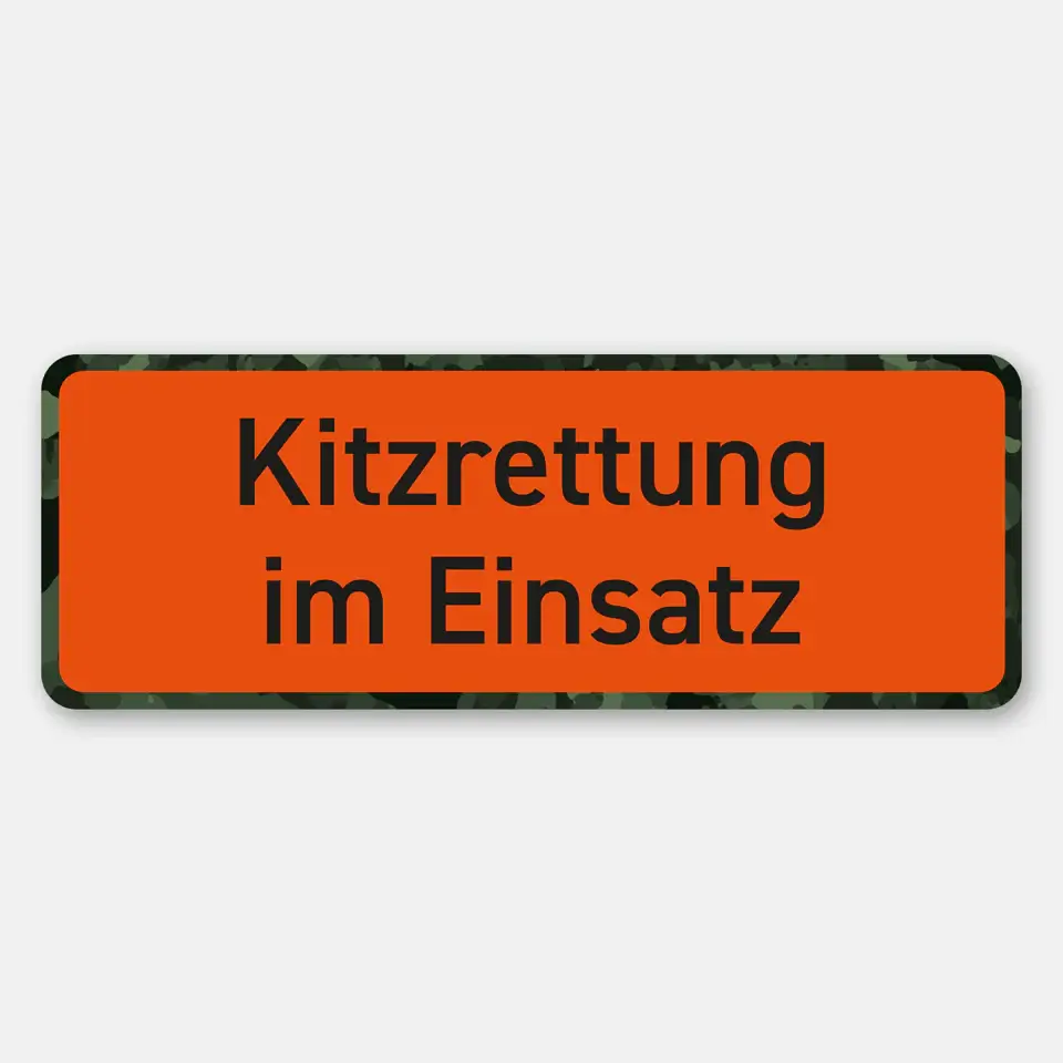 Wilde Hilde Magnetschild Kitzrettung