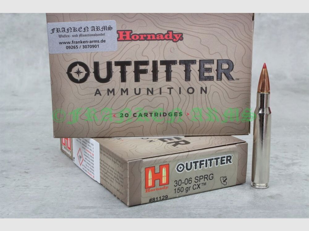 Hornady Outfitter CX .30-06 Spr. 150gr. 9,7g 20 stuks staffelprijzen