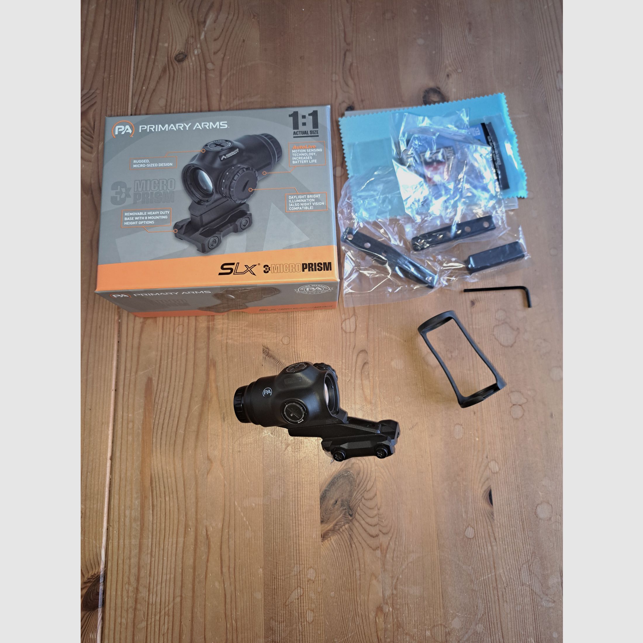 Primary Arms  SLX 3X  Micro Prism, wenig gebraucht