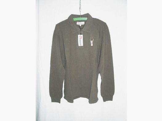 Jagd Poloshirt langarm grün