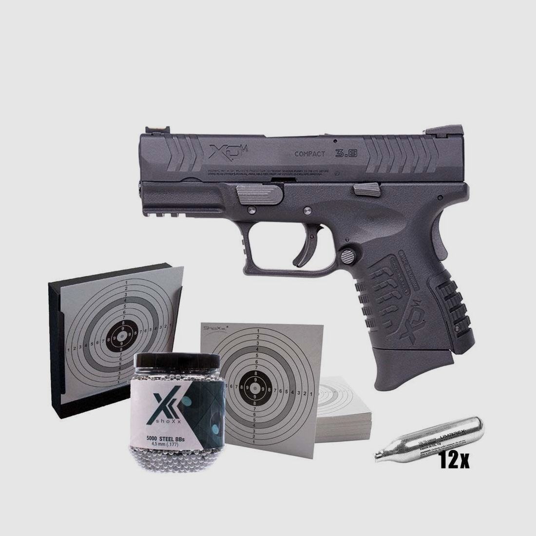 Springfield Armory Springfield XDM compact Set Kal. 4,5mm Stahlkugeln