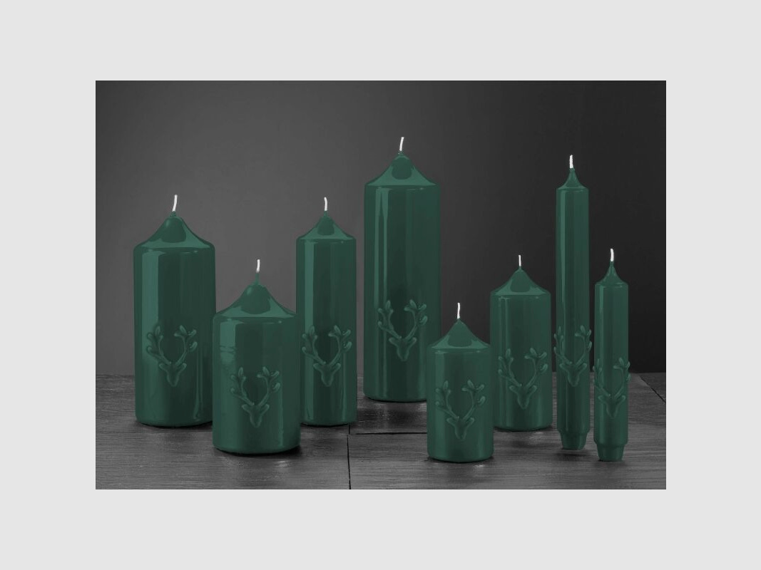 Engels Kerzen Gelackte Stab- oder Stumpkerze mit Geweih