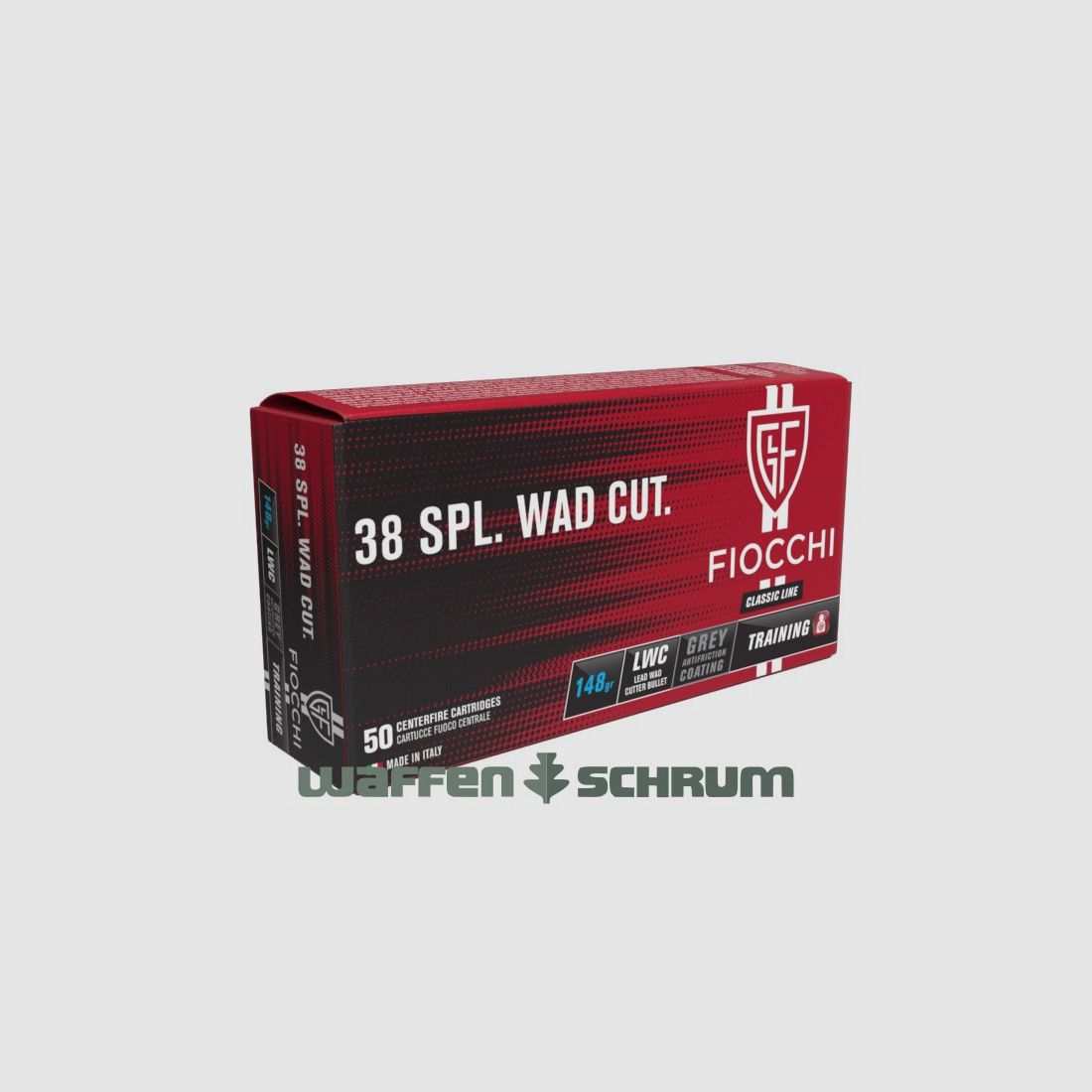 Fiocchi LWC 9.59g - 148gr. .38Special