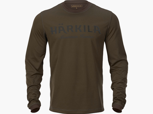 Härkila Mountain Hunter Chemise à manches longues Homme Vert de chasse/Marron ombre - S