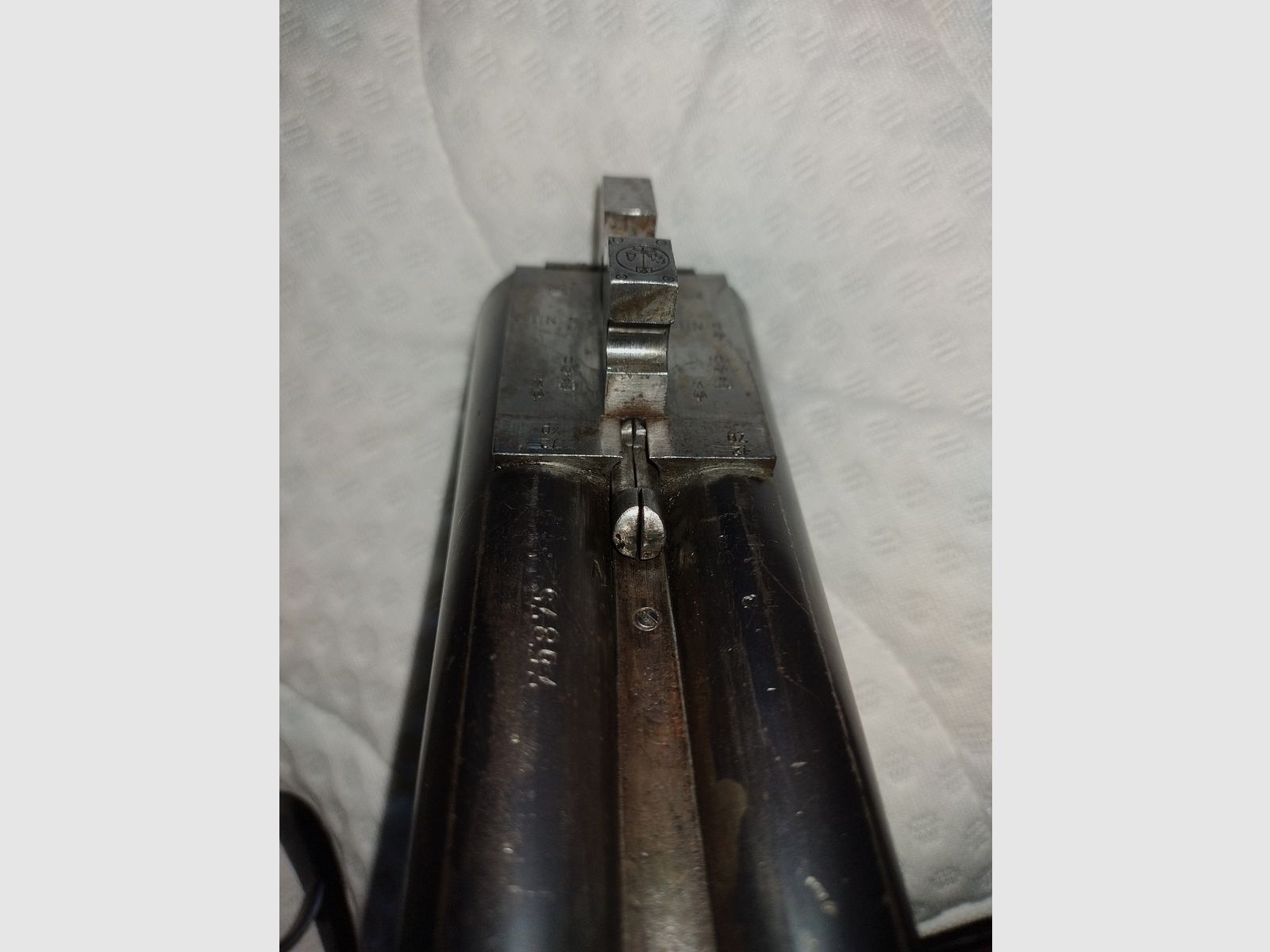 Hubertus Suhl dubbele shotgun 12/70, afbeelding 8 van 13