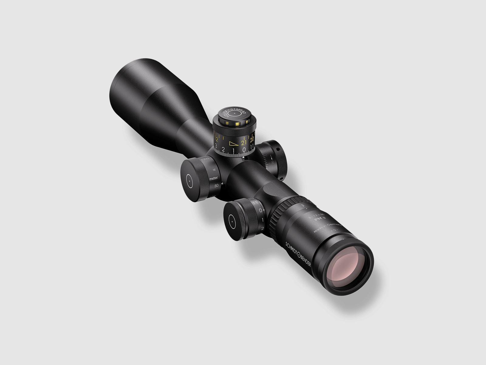 Schmidt & Bender PM II 3-12×50 P4FL / CCW – zwart, afbeelding 1 van 8