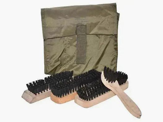 Bundeswehr Original Bundeswehr Original Bundeswehr Original Schuhputzset gebraucht - Oliv