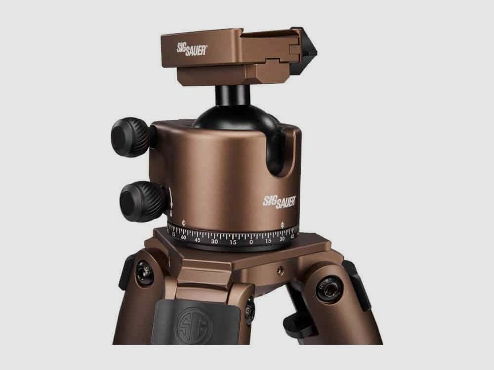 Sig Sauer Zulu DMR Carbon Tripod – BLK / FDE mit Ballhead / Arca-Rail, Bild 4 von 5