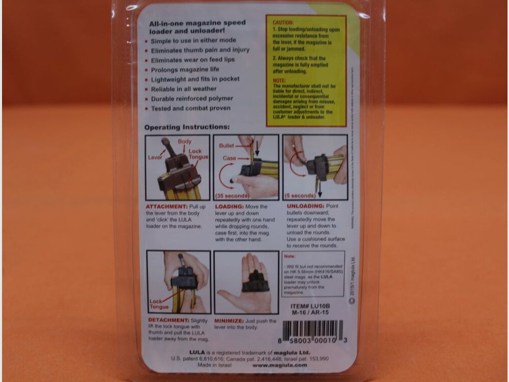 Maglula Maglula LULA (LU10B): Magazine loader/unloader for AR-15/M16 magazines .223Rem BLK