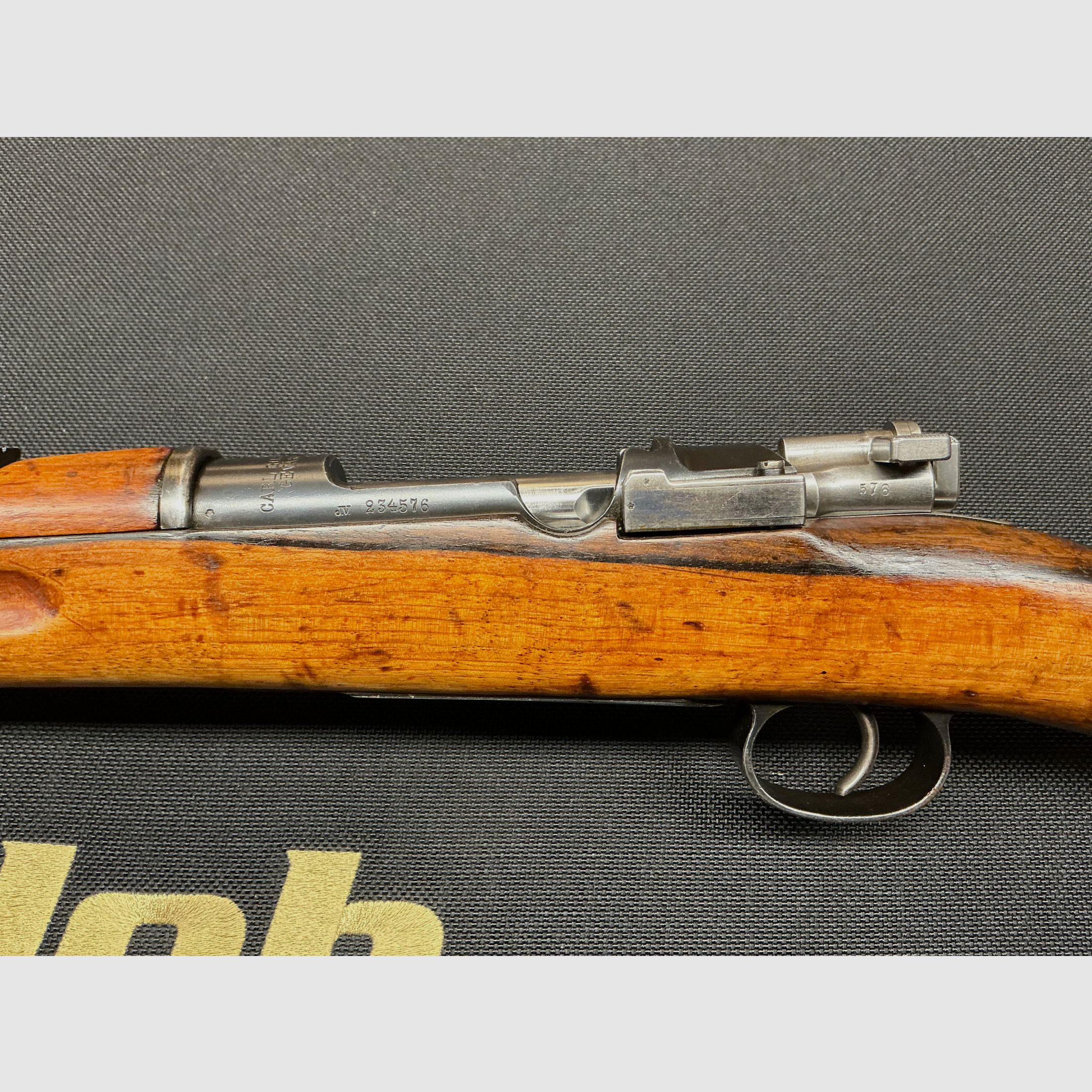Zweden-Mauser Carl Gustafs Stads – productie 1908 – nummergelijk behalve de schoonmaakstok Art.-Nr.: 4576, afbeelding 18 van 19